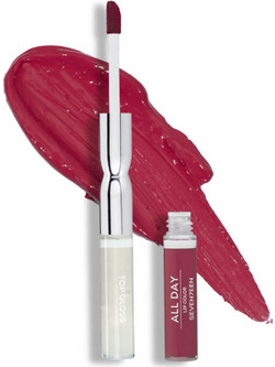 Seventeen All Day & Top Gloss 08 Dark Red Long Lasting Liquid Κραγιόν 10ml