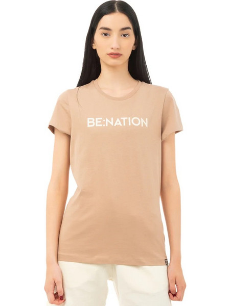 Benation Crew Neck Γυναικείο Κοντομάνικο