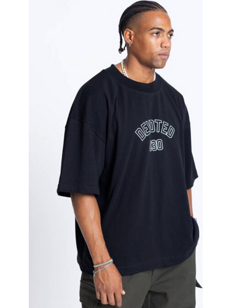 DEVOTED - Ανδρικό oversized t-shirt - Μαύρο 55051B