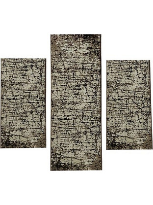 Σετ Κρεβατοκάμαρας 3τμχ Ανάγλυφα Luna 0177A Brown (1*66x200+2*66X130)