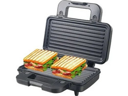 Sokany Grill Maker SK-BBQ-835 Τοστιέρα Γκριλιέρα με Κεραμικές Αποσπώμενες Πλάκες για 2 Τοστ 1000W