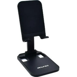 Αναδιπλούμενη ρυθμιζόμενη βάση stand για Smartphone AWEI X11 - ΜΑΥΡΟ
