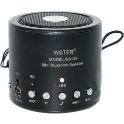 Wster WS-Q9 Ηχείο Bluetooth 3W με Ραδιόφωνο Μαύρο
