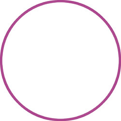 Χούλα-Χουπ hq 60cm - Φ19mm - 230gr, Φούξια 98801