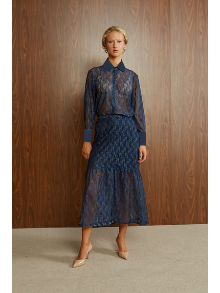 Ze marze Φούστα blue lace