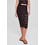Urban Classics Μίντι Φούστα Υφασμάτινη Ψηλόμεση Pencil Μαύρη TB5496