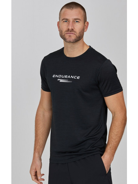 Endurance T-shirt Portofino M Performance S/S Tee - 1001 Black