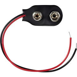 Θήκη Μπαταρίας 9V Battery Holder Με Καλώδιο 10cm