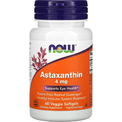 Now Foods Astaxanthin 4mg 60 Μαλακές Κάψουλες