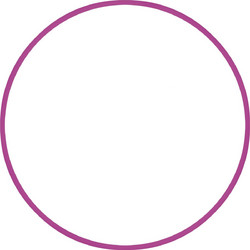 AMILA Χούλα-Χουπ HQ 70cm - Φ19mm - 280gr, Φούξια (98807)
