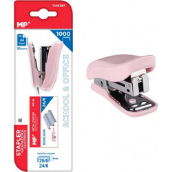 MP mini συρραπτικό PA636P με ανταλλακτικά, 24/6 - 26/6, 10 φύλλα, ροζ PA636P-PK
