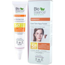 Bio Balance Sunspot Even Tone Aqua Fusion Αντηλιακή Κρέμα Προσώπου Αντιγηραντική Κατά των Πανάδων SPF50+ 40ml