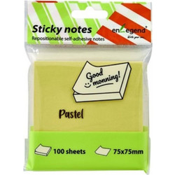 Αυτοκόλλητα Χαρτάκια EnLegend 100 Φύλλα 75 x 75 mm Pastel Πράσινα ENL-SN75-GR