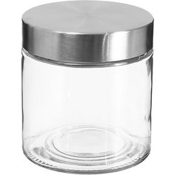 ΔΟΧΕΊΑ ΤΡΟΦΊΜΩΝ JAR GLASS+SS 0.75L NIXO 135296
