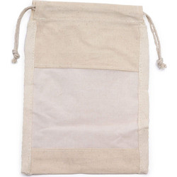 Med Cotton Window Pouch - 21x15cm