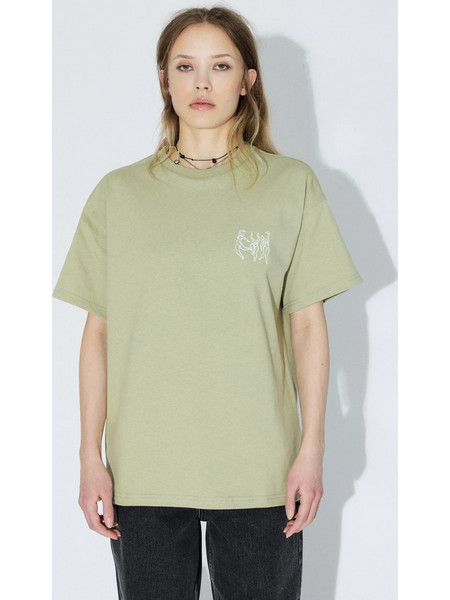 Dr. Denim Trooper Tee Unisex Κοντομάνικη Μπλούζα Cotton Relaxed Fit - Lt Green Dance 2411115-BG6-004