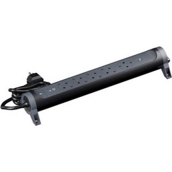 Πολύπριζο Legrand 5 Θέσεων (694431) 1.5m - Με 2x USB-C Θύρες Φόρτισης και Προστασία Υπέρτασης - Μαύρο 694431