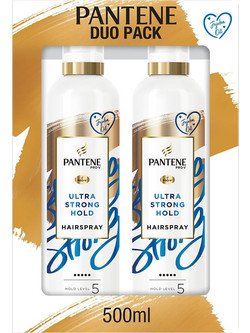 Pantene Pro-V Ultra Strong Hold 5 Λακ Μαλλιών Πολύ Δυνατό Κράτημα 2x250ml
