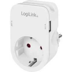 Πρίζα Ασφαλείας LogiLink PA0247 με 2 Θύρες USB