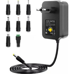 Ρυθμιζόμενο Τροφοδοτικό 3-12V 30W Universal με 8 Αντάπτορες Σύνδεσης - Arrango AT49069