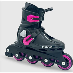 Roxa Beetle Junior Inline Αυξομειούμενα Rollers Παιδικά Μαύρα Κόκκινα