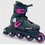 Roxa Beetle Junior Inline Αυξομειούμενα Rollers Παιδικά Μαύρα Κόκκινα