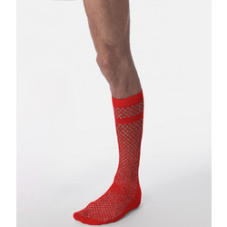 Barcode Berlin Red Cala Net Socks