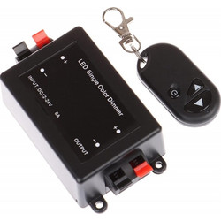 VenCore 6613-10001 - RF Dimmer 12-24V with Remote One Color - Ασύρματο RF Dimmer 12-24 Volt με Χειριστήριο - Μονού Χρώματος - 12 Volt 96 Watt & 24 Volt 192 Watt Μέγιστο Φορτίο