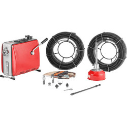 Ηλεκτρικό Αποφρακτικό Μηχάνημα 500W / 1400 RPM Vevor με 45m Σπιράλ & 6 Κεφαλές Κοπής