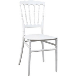 Καρέκλα Napoleon pakoworld pp λευκή 38,5x46,5x89εκ