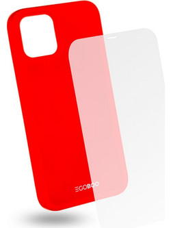 EGOBOO TPU Rubber Back Cover Coral (iPhone 12 / 12 Pro)