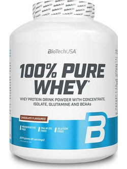 Biotech USA 100% Pure Whey Unflavoured Πρωτεΐνη Ορού Γάλακτος Γράμμωσης Χωρίς Γλουτένη 2.27kg