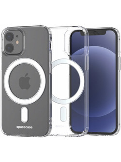 Spacecase Clear MagSafe - Σκληρή Διάφανη Θήκη MagSafe - Apple iPhone 12 mini - Transparent (5903943225460)