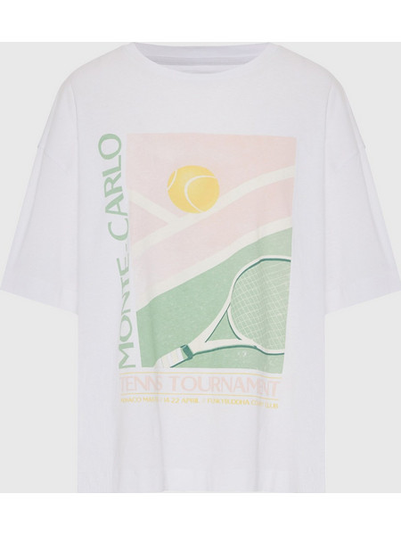 Funky Buddha Print T-Shirt Γυναικείο (FBL013-162-04-OFF-WHITE) Λευκό