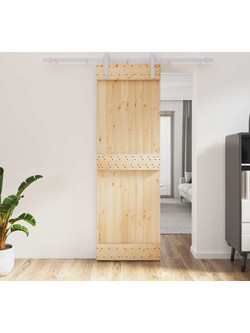 vidaXL Πόρτα Εσωτερική Συρόμενη Ξύλινη Φυσική 70x210cm 3444933