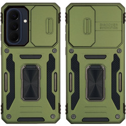 Sonique Ring Armor CamShield Back Cover Khaki (Samsung Galaxy A57 5G)