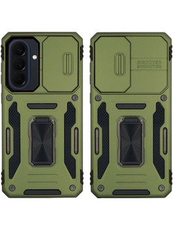 Sonique Ring Armor CamShield Back Cover Khaki (Samsung Galaxy A57 5G)