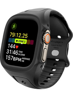 Spigen Θήκη - Λουράκι Liquid Air Pro Apple Watch Ultra 1 / 2 / 3 (49 mm) Black