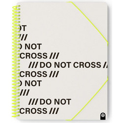 CARCHIVO - ΣΟΥΠΛ ΣΠΙΡΑΛ DO NOT CROSS Α4 ΜΕ 20 ΔΙΑΦΑΝΕΙΕΣ - ΓΚΡΙ - Carchivo