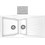Sanitec Classic 329 Επικαθήμενος Νεροχύτης Γρανίτη Ματ White 104x51cm
