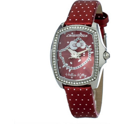 Chronotech Γυναικείο Ρολόι με Μπορντό Δερμάτινο Λουράκι CT7896LS-41