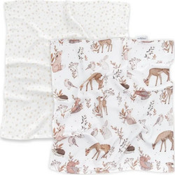Colorstories Forest Friends Stories Πάνες Αγκαλιάς 50x60cm 2τμχ