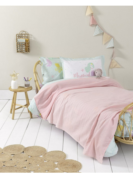 Κουβέρτα 160x240 Μονή Πικέ Nima Dune Pink