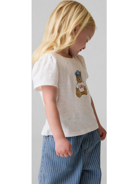 Βρεφική Μπλούζα babyGap με Brannan Bear new off white