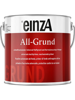 einzA All-Grund Αστάρι Πρόσφυσης Πολλαπλών Επιφανειών Διαλύτου ΜΑΥΡΟ 2.5 Ltr