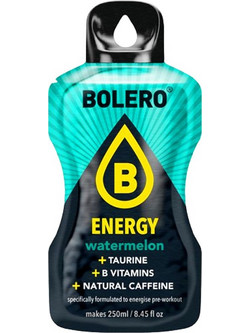 Bolero Energy Watermelon (Καρπούζι) Ενεργειακό Ρόφημα χωρίς Ζάχαρη σε Σκόνη 7gr