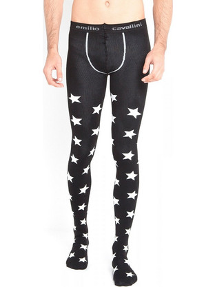 EMILIO CAVALLINI | STARS MANTYHOSE | BLACK