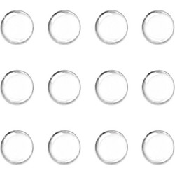 Home Use στοπ πόρτας αυτοκόλλητο, Pu πλαστικό, 25x10mm, διάφανο, 12τμχ - (HUH-0264)