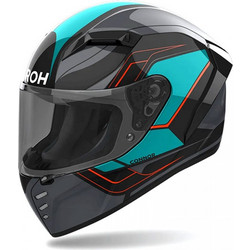 Airoh Connor Dunk Black Gloss Blue Κράνος Μηχανής Full Face 1450gr