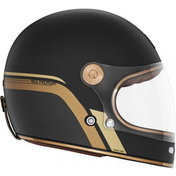 NOX Revenge Strobe Matt Black / Gold Κράνος Μηχανής